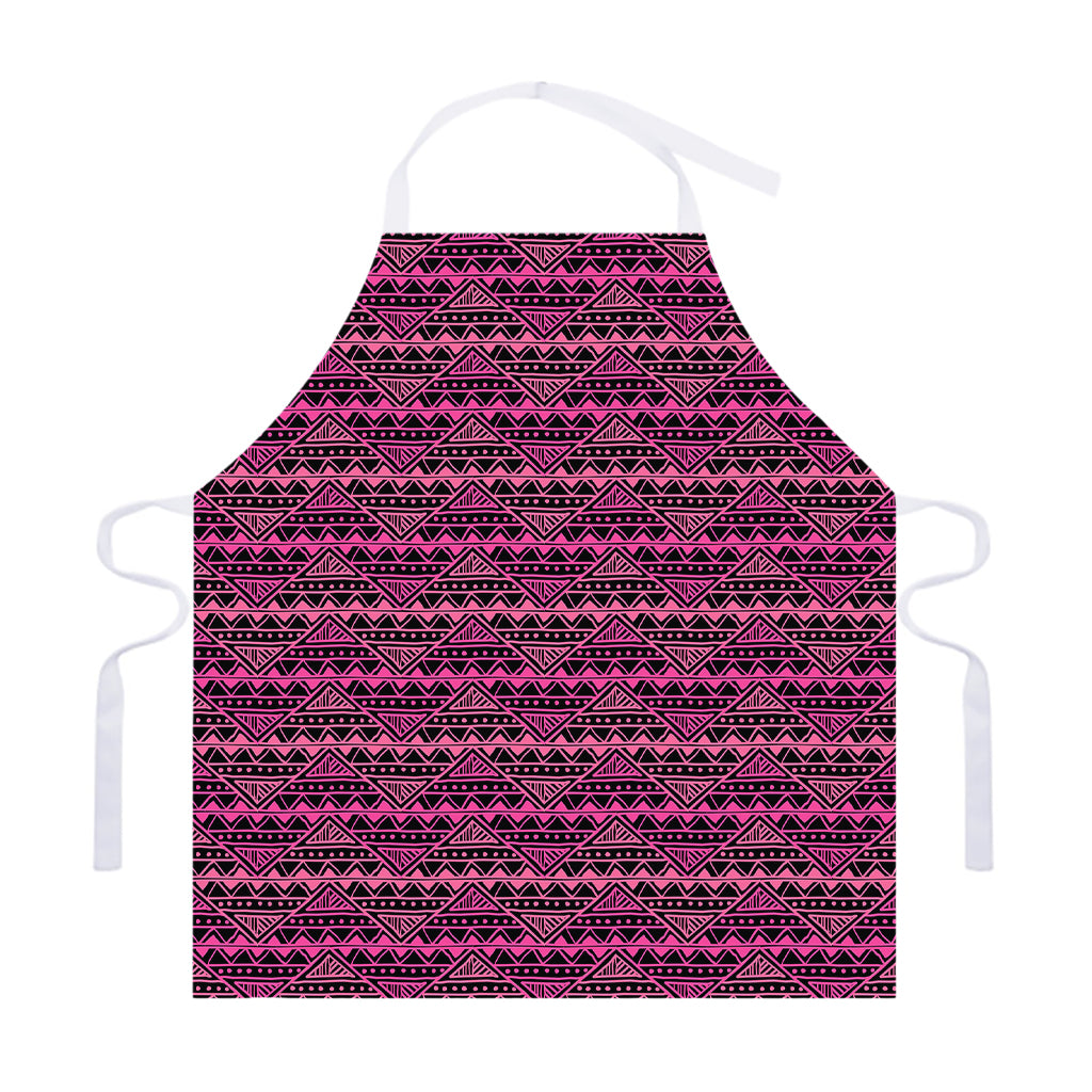 Pink African Ethnic Pattern Print Adjustable Apron
