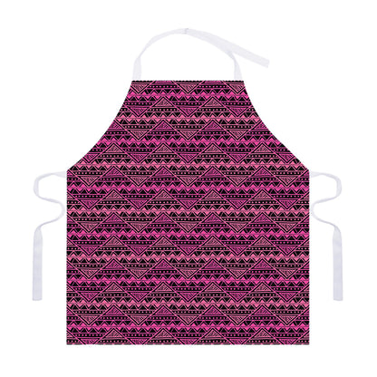 Pink African Ethnic Pattern Print Adjustable Apron