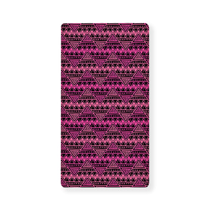 Pink African Ethnic Pattern Print Baby Crib Sheet