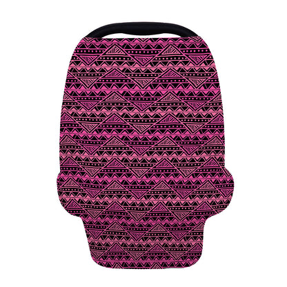 Pink African Ethnic Pattern Print Baby Seat Cover
