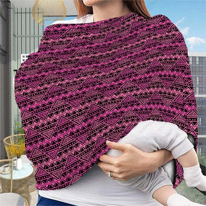 Pink African Ethnic Pattern Print Baby Seat Cover