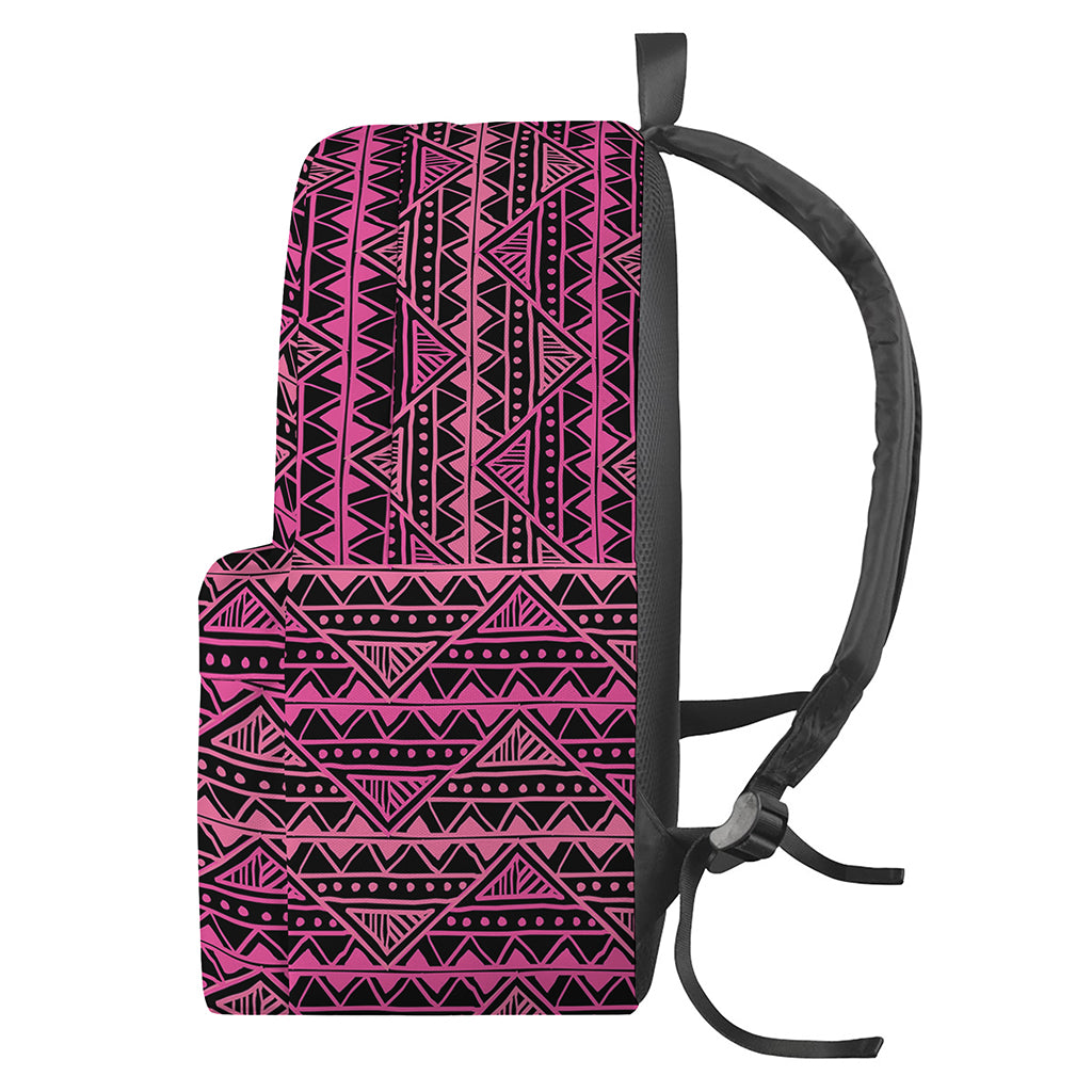 Pink African Ethnic Pattern Print Backpack