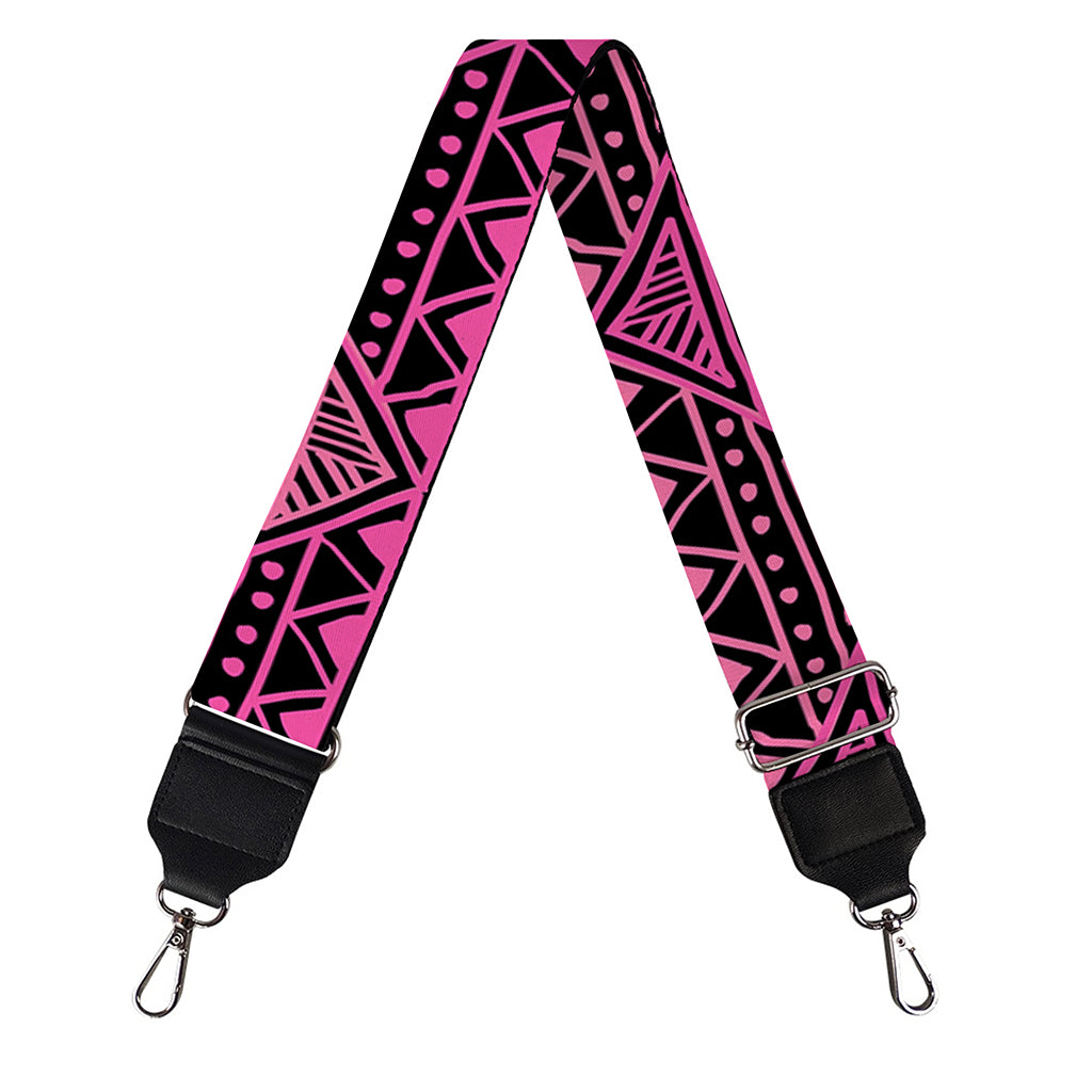 Pink African Ethnic Pattern Print Bag Strap