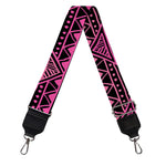 Pink African Ethnic Pattern Print Bag Strap
