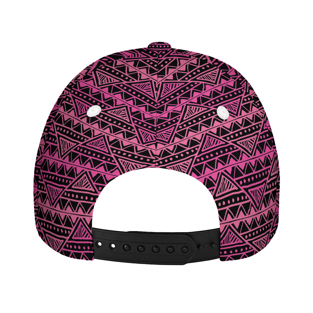 Pink African Ethnic Pattern Print Baseball Cap