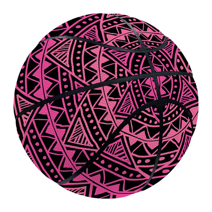Pink African Ethnic Pattern Print Basketball