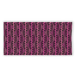 Pink African Ethnic Pattern Print Beach Towel