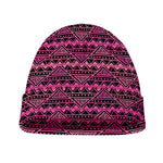 Pink African Ethnic Pattern Print Beanie