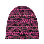 Pink African Ethnic Pattern Print Beanie