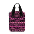 Pink African Ethnic Pattern Print Bible Tote Bag