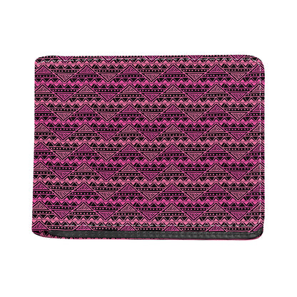 Pink African Ethnic Pattern Print Bifold Wallet