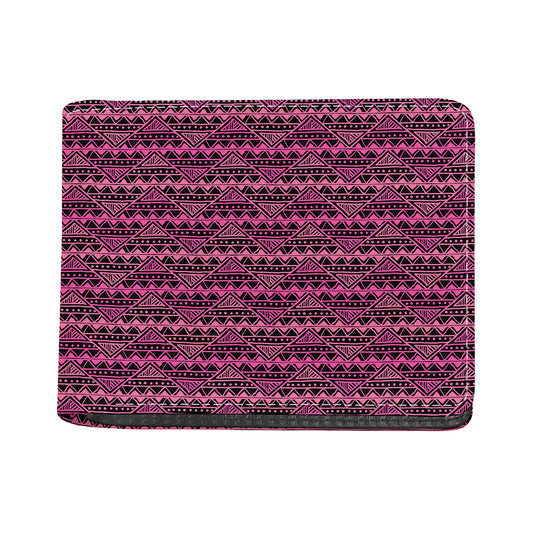 Pink African Ethnic Pattern Print Bifold Wallet