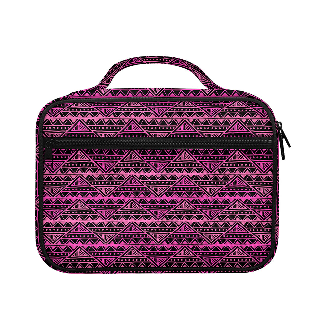 Pink African Ethnic Pattern Print Briefcase Bible Bag