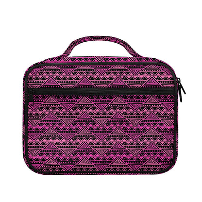 Pink African Ethnic Pattern Print Briefcase Bible Bag
