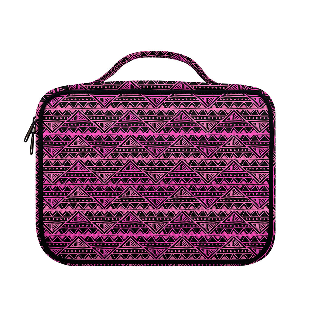 Pink African Ethnic Pattern Print Briefcase Bible Bag