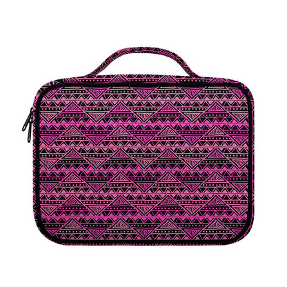 Pink African Ethnic Pattern Print Briefcase Bible Bag