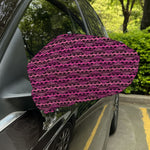 Pink African Ethnic Pattern Print Car Side Mirror Covers