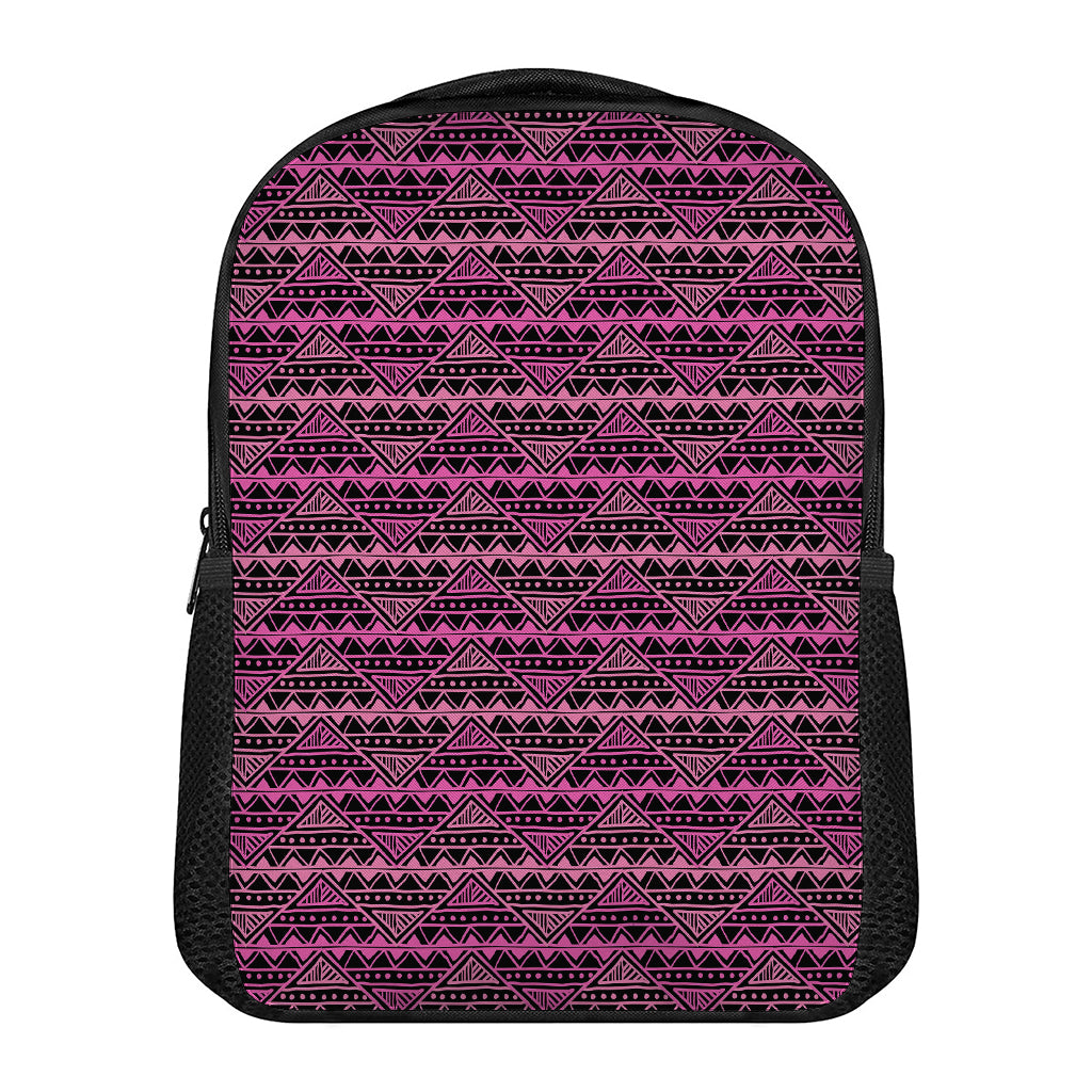 Pink African Ethnic Pattern Print Casual Backpack