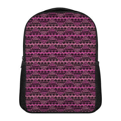 Pink African Ethnic Pattern Print Casual Backpack