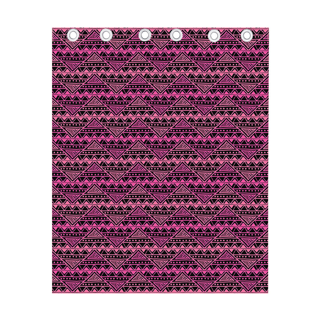 Pink African Ethnic Pattern Print Curtain
