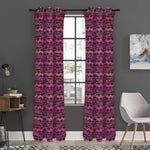 Pink African Ethnic Pattern Print Curtain