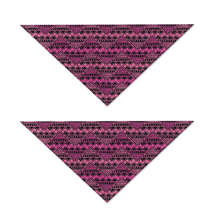 Pink African Ethnic Pattern Print Dog Bandana