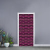 Pink African Ethnic Pattern Print Door Sticker