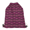 Pink African Ethnic Pattern Print Drawstring Bag