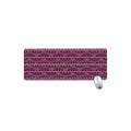 Pink African Ethnic Pattern Print Extended Mouse Pad