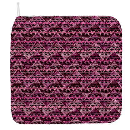 Pink African Ethnic Pattern Print Hand Towel
