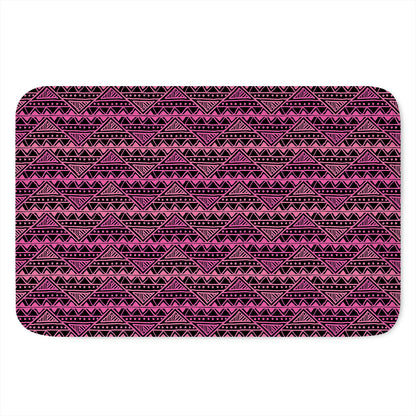 Pink African Ethnic Pattern Print Indoor Door Mat