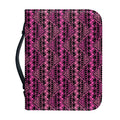 Pink African Ethnic Pattern Print Leather Bible Cover