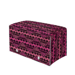 Pink African Ethnic Pattern Print Leather Tissue Box Cover