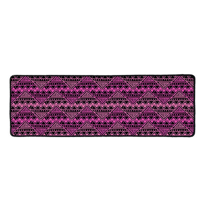 Pink African Ethnic Pattern Print Long Kitchen Mat