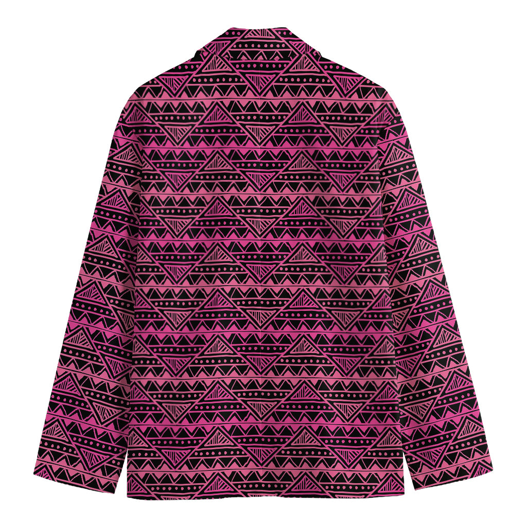 Pink African Ethnic Pattern Print Men's Blazer