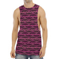 Pink African Ethnic Pattern Print Men's Muscle Tank Top