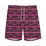 Pink African Ethnic Pattern Print Men's Sports Shorts