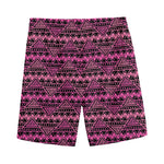 Pink African Ethnic Pattern Print Men's Sports Shorts