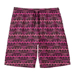 Pink African Ethnic Pattern Print Men's Swim Trunks