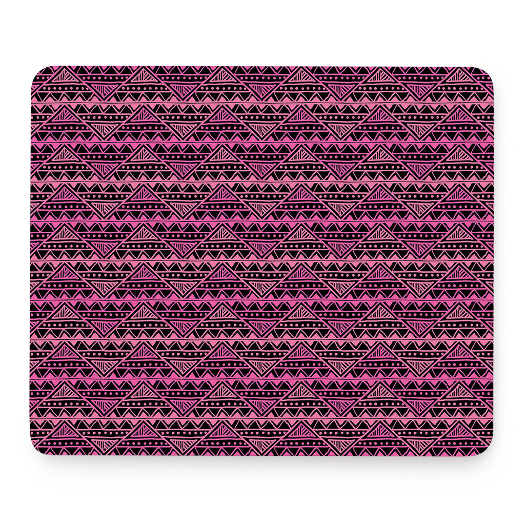 Pink African Ethnic Pattern Print Mouse Pad