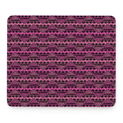 Pink African Ethnic Pattern Print Mouse Pad