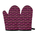 Pink African Ethnic Pattern Print Oven Mitts