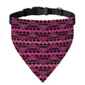Pink African Ethnic Pattern Print Over The Collar Dog Bandana