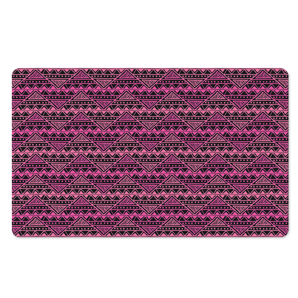 Pink African Ethnic Pattern Print Polyester Doormat