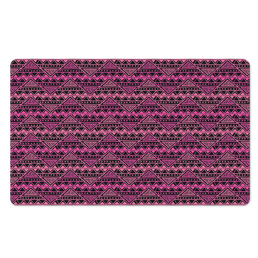 Pink African Ethnic Pattern Print Polyester Doormat