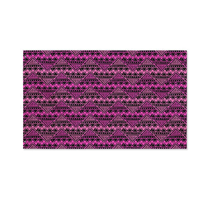 Pink African Ethnic Pattern Print Polyester Flag