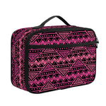 Pink African Ethnic Pattern Print Portable Lunch Bag