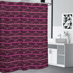 Pink African Ethnic Pattern Print Premium Shower Curtain