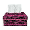 Pink African Ethnic Pattern Print Rectangle Tissue Box Cover