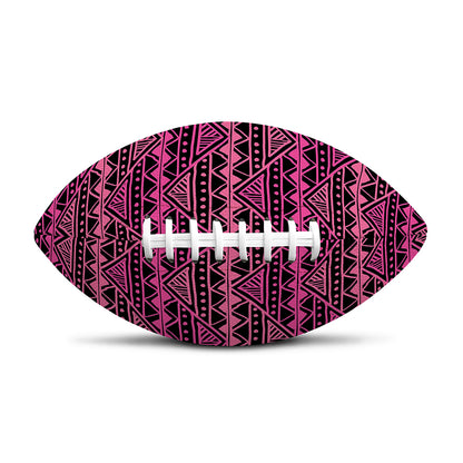 Pink African Ethnic Pattern Print Rugby Ball